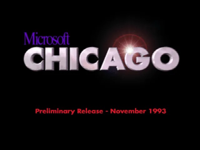 Microsoft Chicago 开机动画